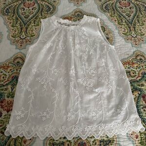Kindred (PM-Anthropologie) sleeveless embroidered blouse